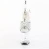 Pleaser - FLAMINGO808PREMRSN Sandaal met enkelband, Paaldans schoenen - Transparant/Zilverkleurig Product image